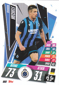 Brandon Mechele Club Brugge 2020/21 Topps Match Attax CL #BRU02